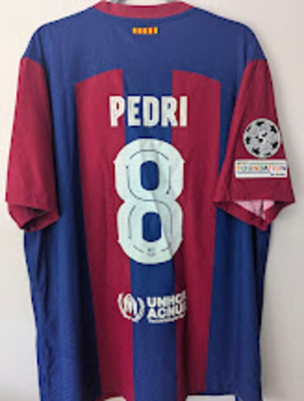 Barcelona 2023-24 Pedri ADV Jersey XXL UCL Shirt